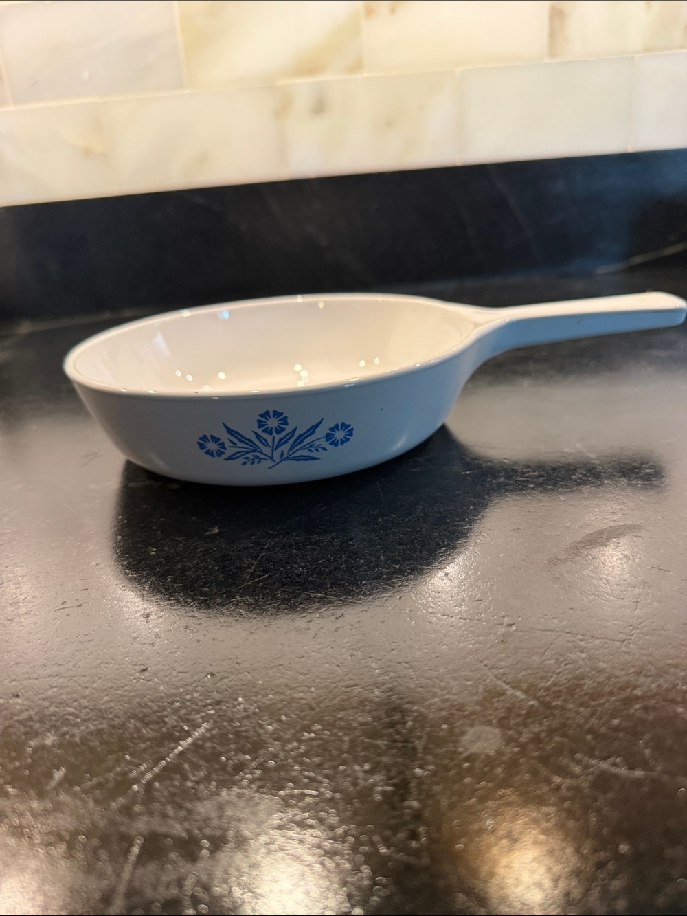 Vtg MCM Corning Ware 6.5 Inch P-83-B Saucepan Skillet Blue Cornflower *No Lid*